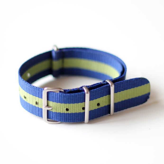 Natoband blått och grönt