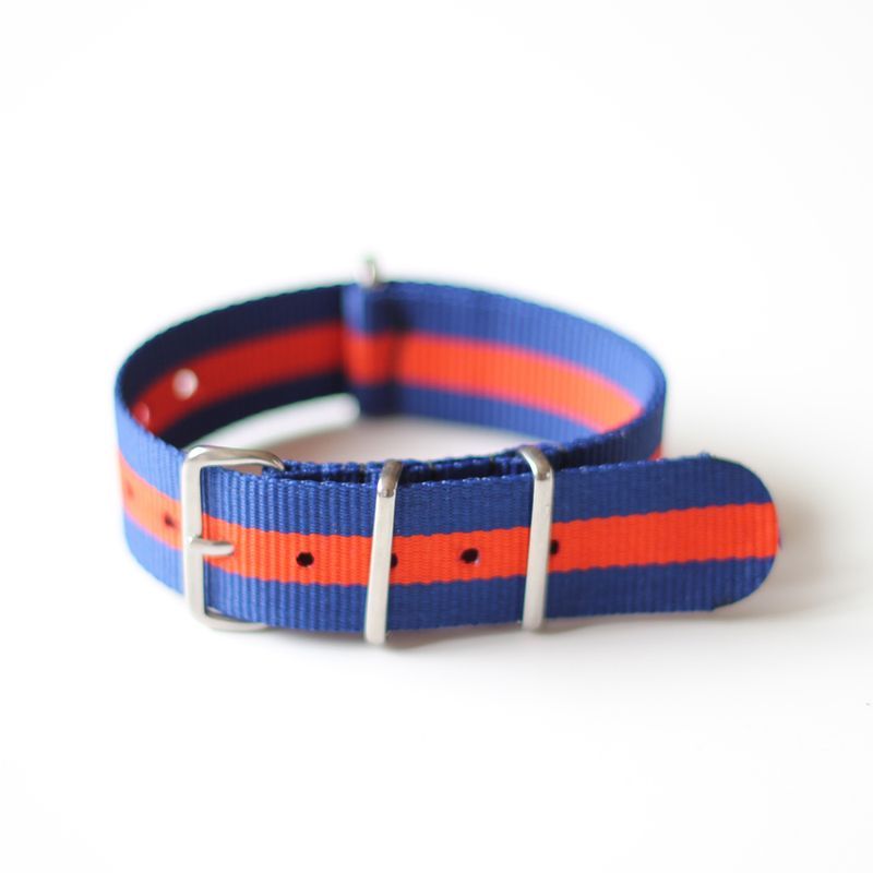 Natoband blått och rött